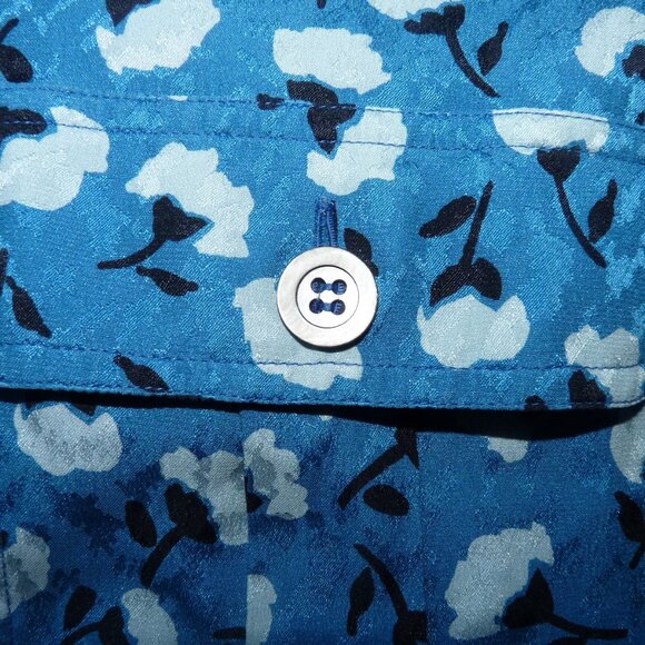 VALENTINO MISS V VINTAGE FLORAL  SILK TOP BLOUSE 6 - Picture 4 of 5